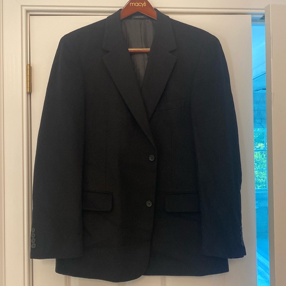 Club Room by Macy’s wool blend black blazer - Picture 1 of 4